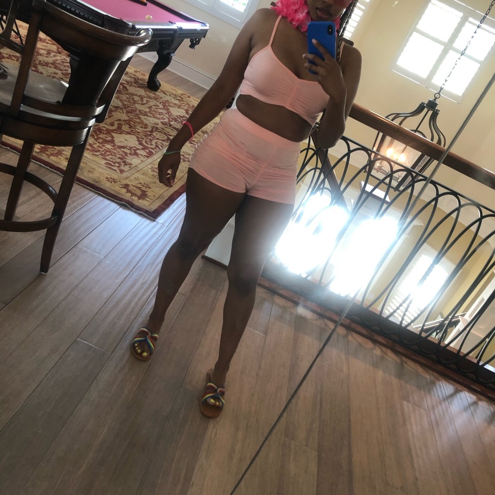 Ruched short set